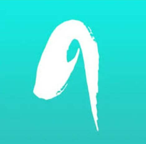 Logo de l'application Asensei sur un fond turquoise avec un design minimaliste.