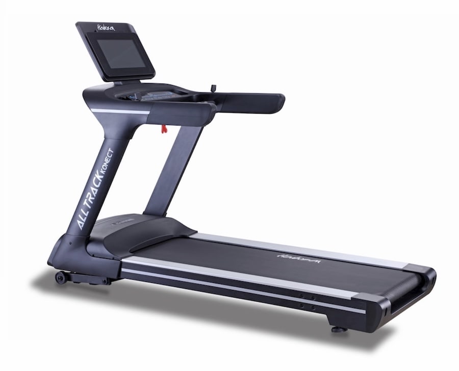 Screenshot Tapis de course Heubozen Alltrack Konect avec écran de contrôle et surface de course.