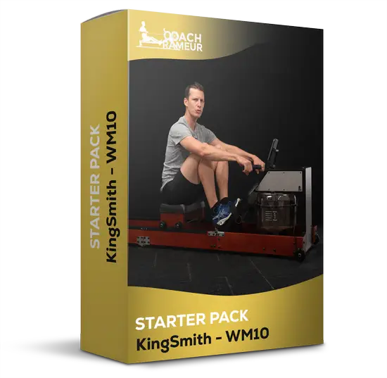 Le Starter Pack KingSmith WM10 de Coach Rameur présente un programme complet sur rameur, avec réglages, technique et séance exclusive.